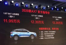 新车资讯：东风风神2020款AX7上市，售价11.99-13.39万