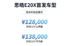新车资讯:江淮大众思皓E20X上市,补贴后报价12.80-13.80万元-汽车生活365